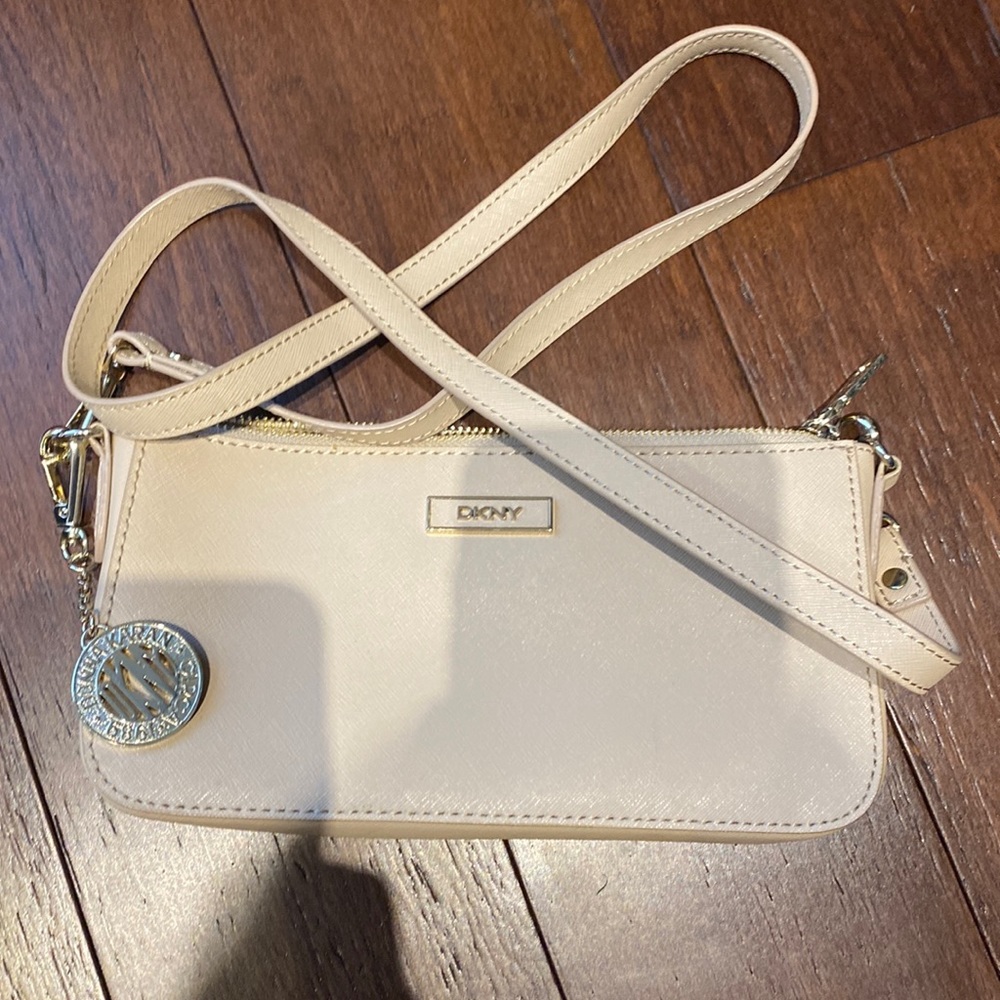 DKNY beige purse